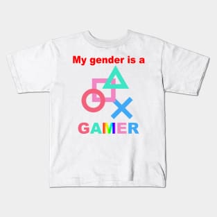 My gender is a gamer Kids T-Shirt